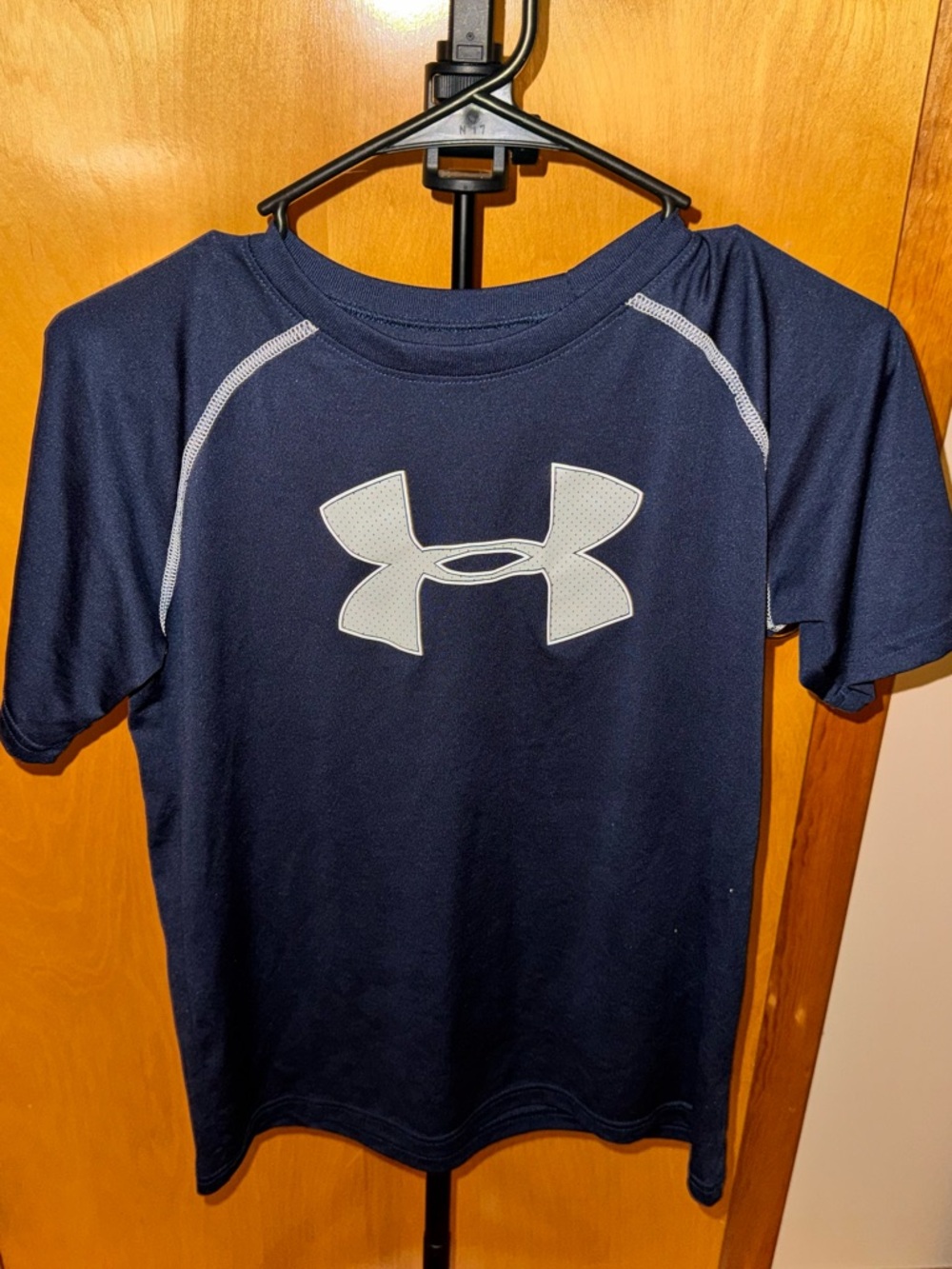 Under Armour Navy Short Sleeve Performance Tee with Light Logo